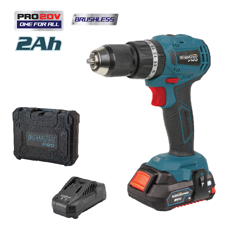BORMANN Pro ΒORMANN Pro BORMANN Pro BBP9250 Δραπανοκατσάβιδο Κρουστικό Compact, Brushless Μπαταρίας 20V
