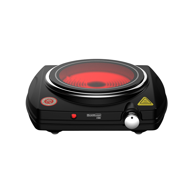 BORMANN ELITE BORMANN Elite BEP3110 Επιτραπέζια Εστία Κεραμική Μονή Ηλεκτρική 1200W