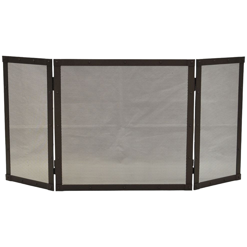 BORMANN ELITE BORMANN Elite BFT1030 Σίτα Τζακιού Τρίφυλλη 51x102cm, Μαύρη