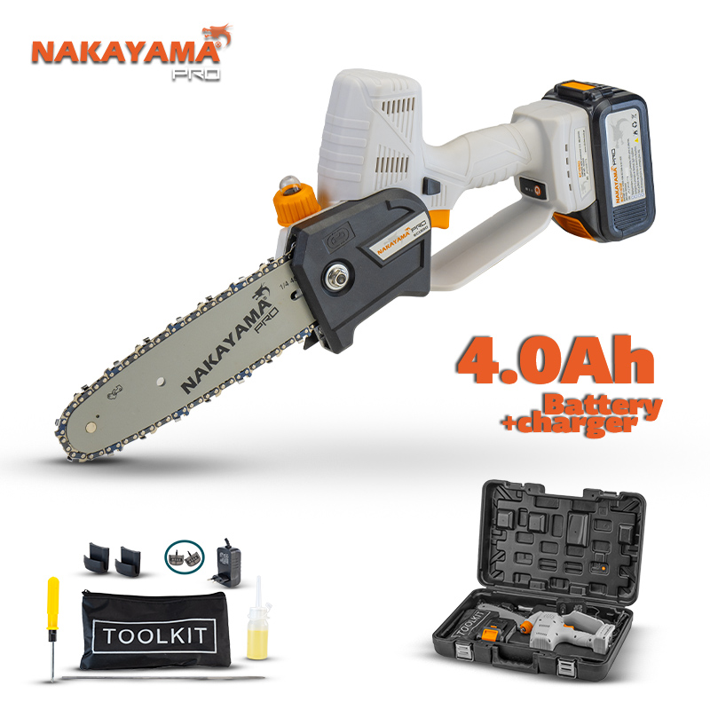 NAKAYAMA PRO NAKAYAMA Pro EC1550 Κλαδευτικό Αλυσοπρίονο Μπαταρίας  21V, Brushless,Li-Ion, Λάμα 20cm, 1500gr