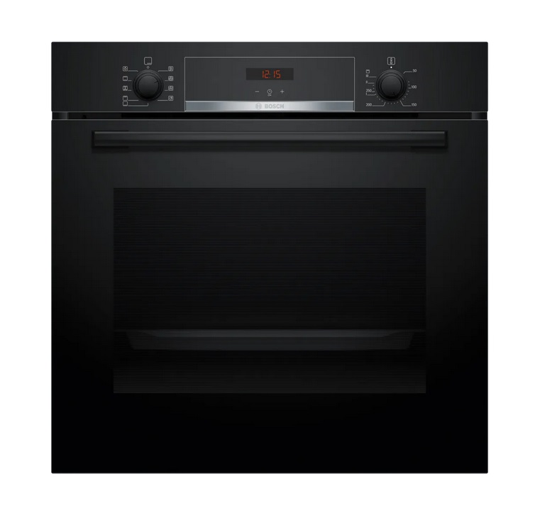 Bosch Εντοιχιζόμενος Φούρνος Ανω Πάγκου HBA514BB3 71lt Μαύρος