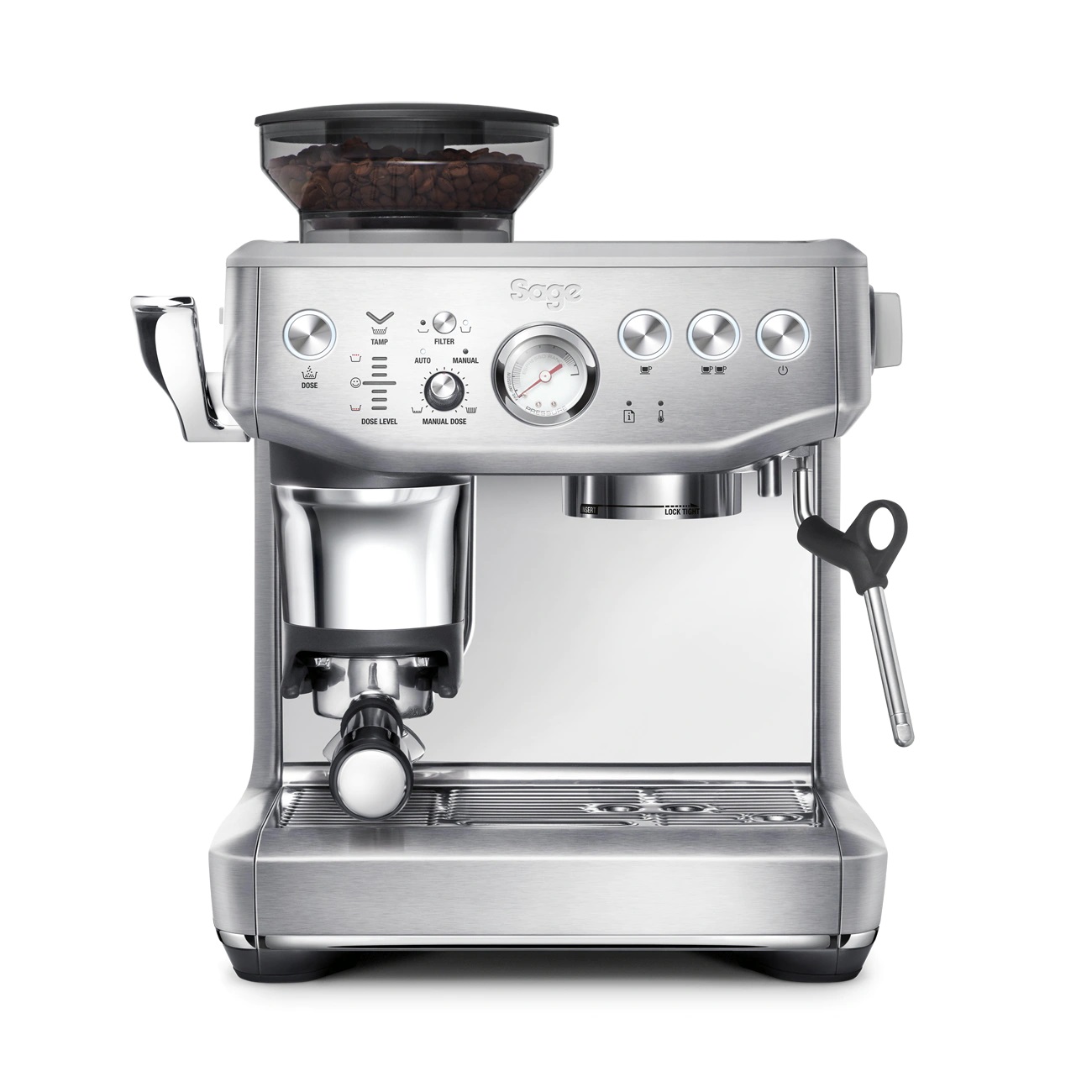 Sage Μηχανή Espresso The Barista Express Impress SES876BSS 1850W Πίεσης 15bar με Μύλο Aλεσης Inox