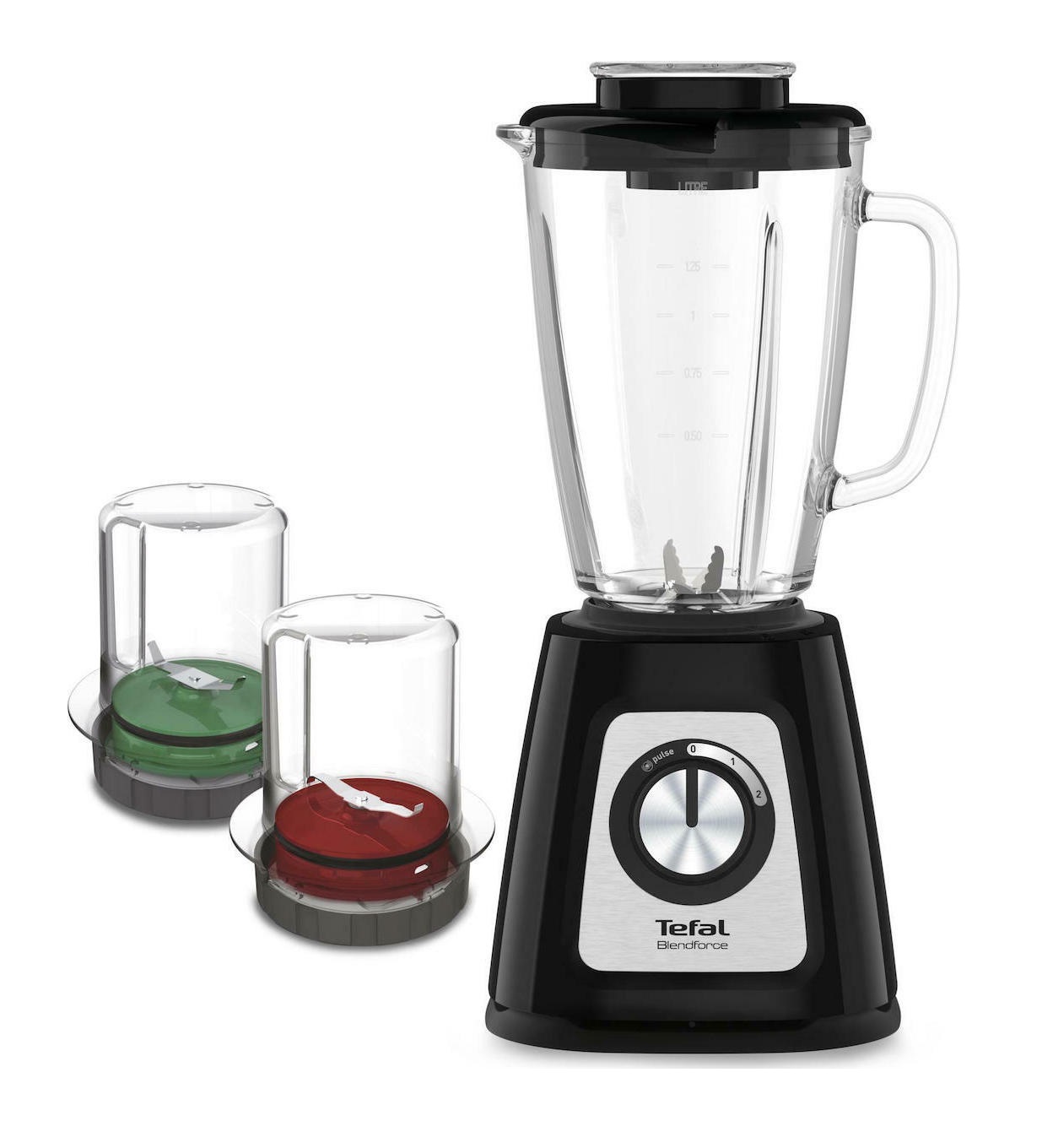 Tefal Μπλέντερ Blendforce BL4388 με Γυάλινη Κανάτα 1.75lt 800W Μαύρο