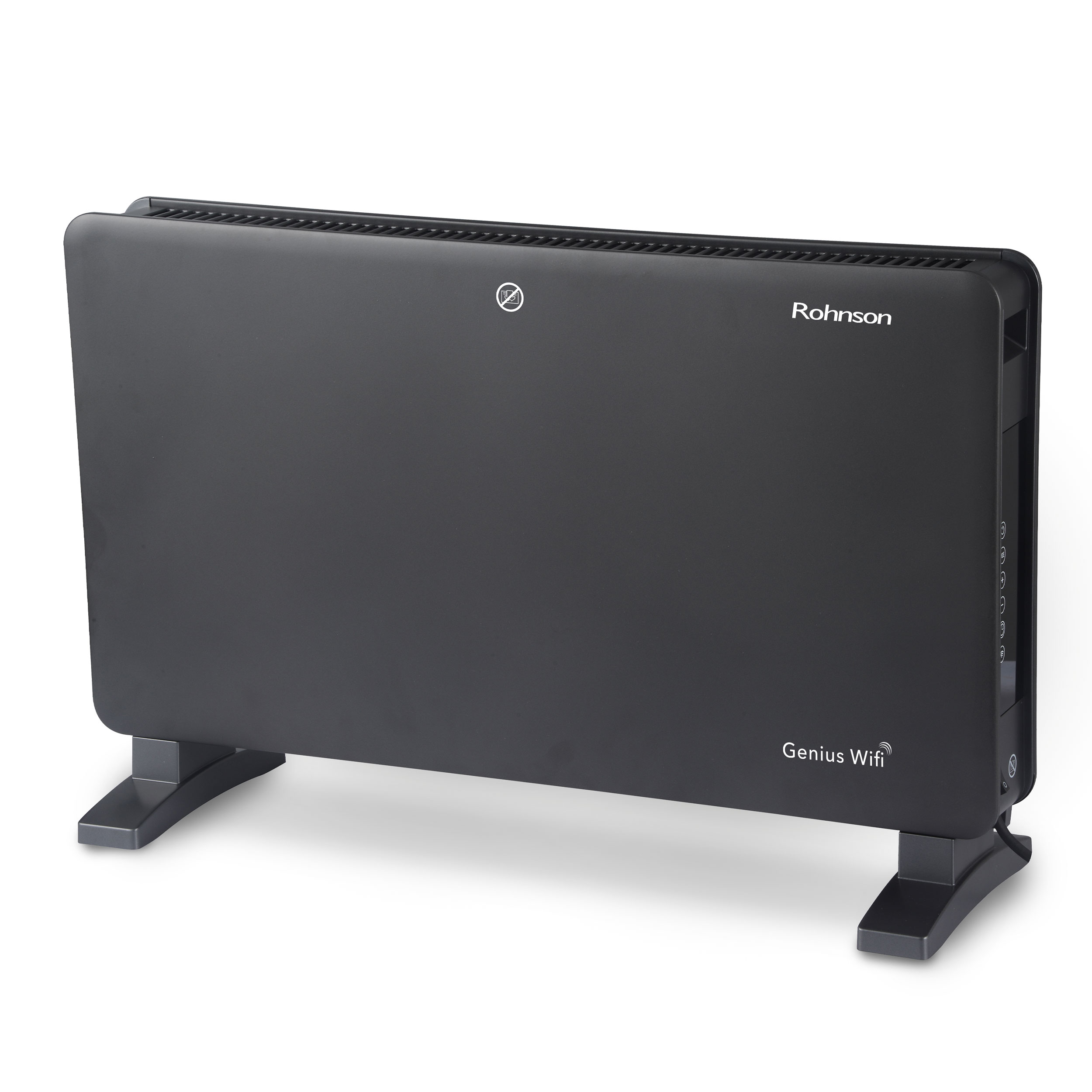 Rohnson Θερμοπομπός R-088 Genius Wi-Fi με Τηλεχειριστήριο 2000W Μαύρος
