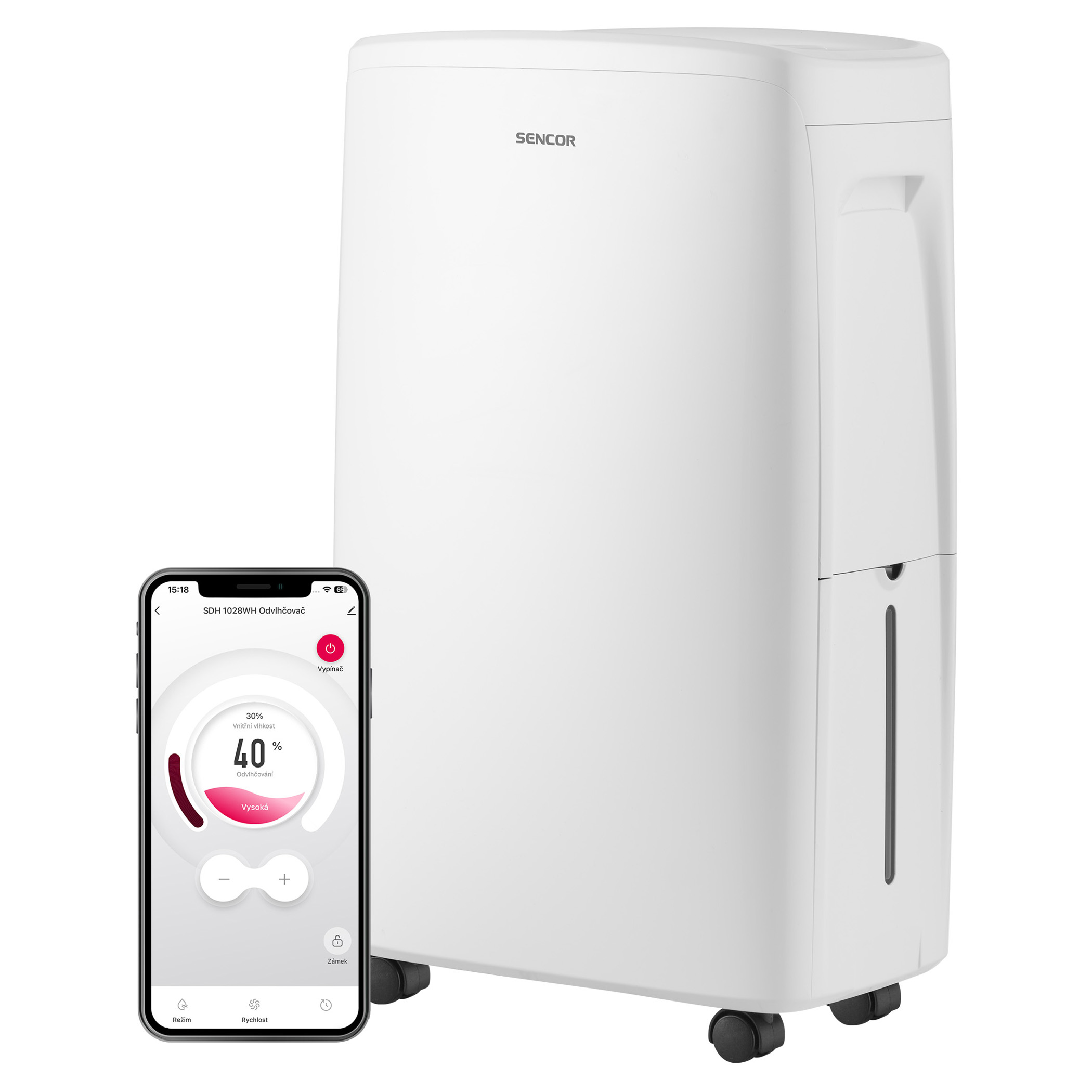 Sencor Αφυγραντήρας SDH 1028WH με WiFi (10lt/24h) 
