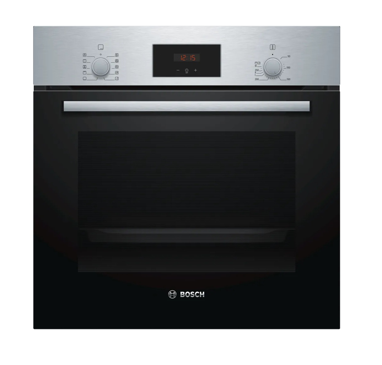 Bosch Εντοιχιζόμενος Φούρνος Ανω Πάγκου HBF154BS0 66lt Μαύρος