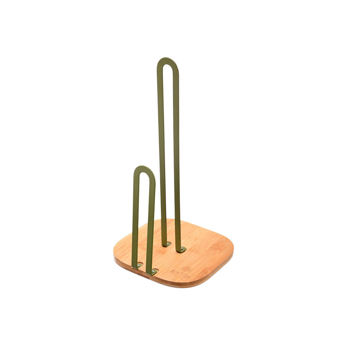 Estia Bάση για ρολό κουζίνας BAMBOO ESSENTIALS μεταλλική 16x16x31.3cm Λαδί