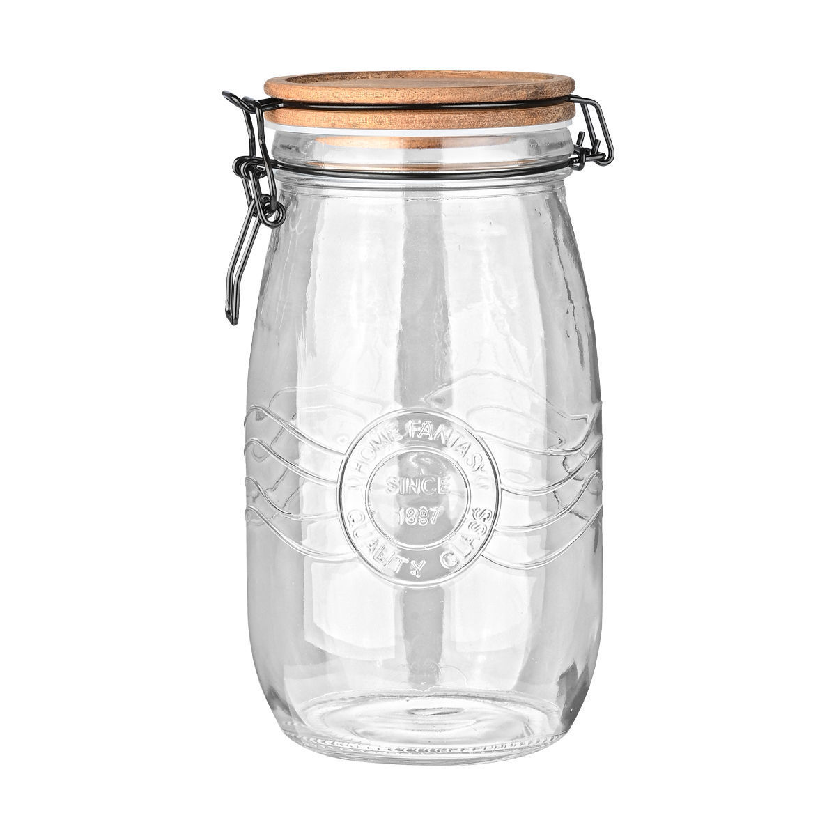 ESTIA ESTIA ΔΟΧΕΙΟ ΑΠΟΘΗΚΕΥΣΗΣ ALLURE ΓΥΑΛΙΝΟ 1500ml ΜΕ ΚΛΙΠ ΚΑΠΑΚΙ