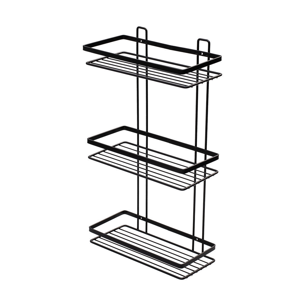ESTIA ESTIA ΕΤΑΖΕΡΑ ELEGANT ΜΕΤΑΛΛΙΚΗ ΙΣΙΑ 3 ΘΕΣΕΩΝ 46x25x12.5cm ΜΑΥΡΗ