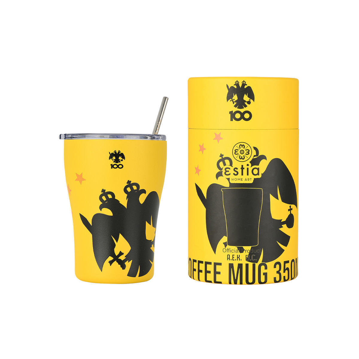 Estia Θερμός Coffee Mug AEK BC Edition 350ml