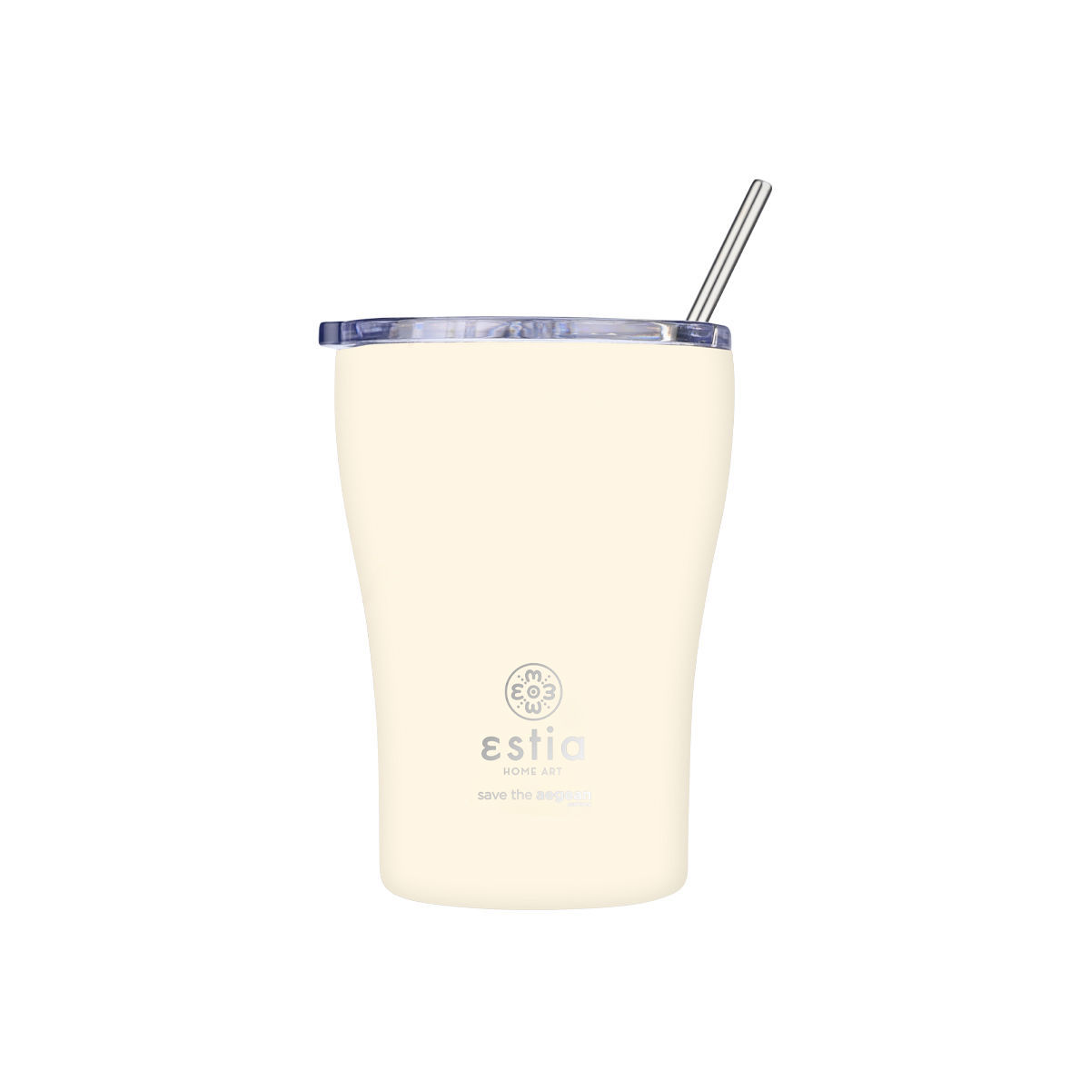 ESTIA ESTIA ΘΕΡΜΟΣ COFFEE MUG SAVE THE AEGEAN 350ml LILY WHITE
