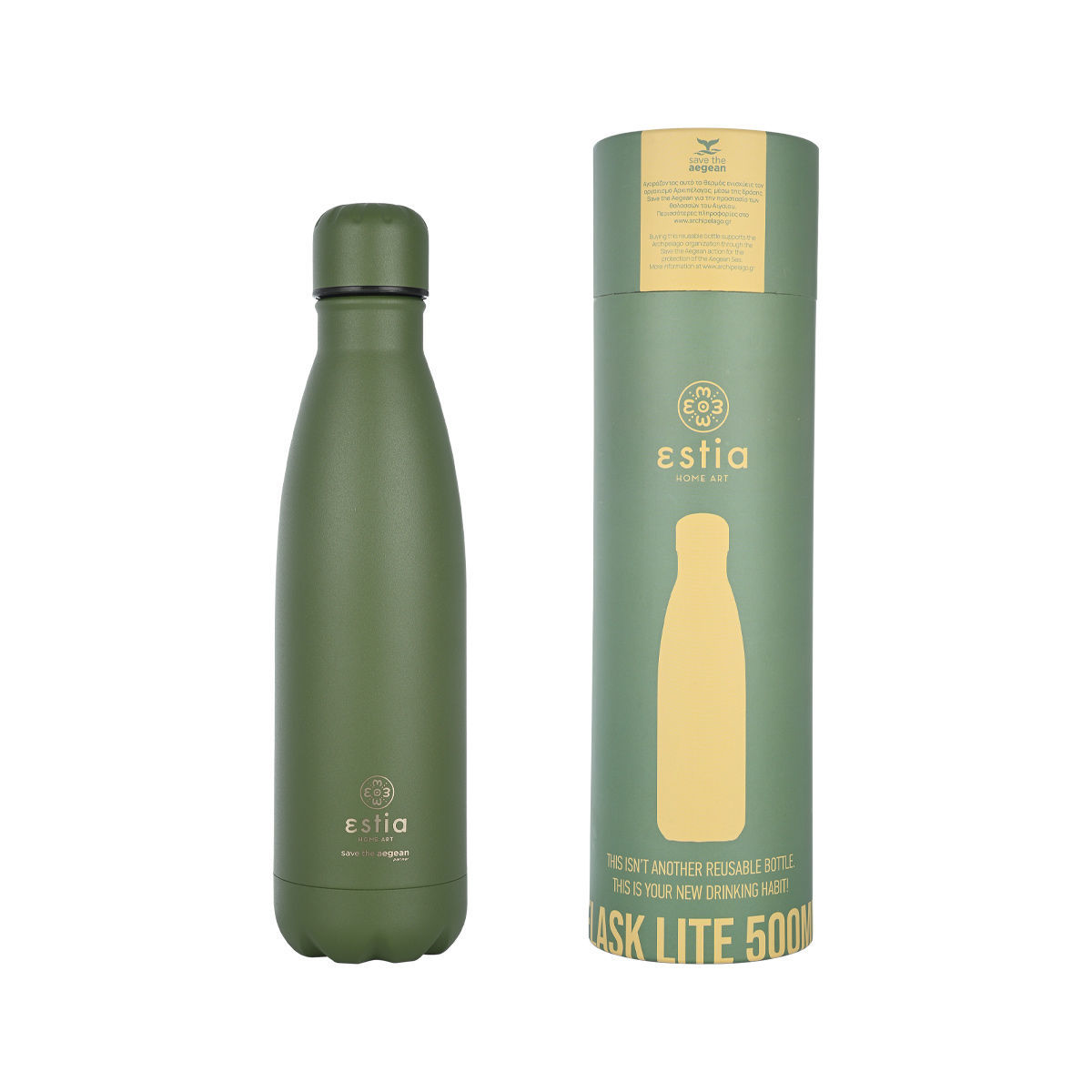 ESTIA ESTIA ΘΕΡΜΟΣ FLASK LITE SAVE THE AEGEAN 500ml FOREST SPIRIT