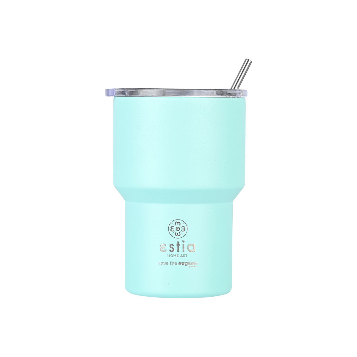 ESTIA ESTIA ΘΕΡΜΟΣ MUG LITE SAVE THE AEGEAN 400ml BERMUDA GREEN
