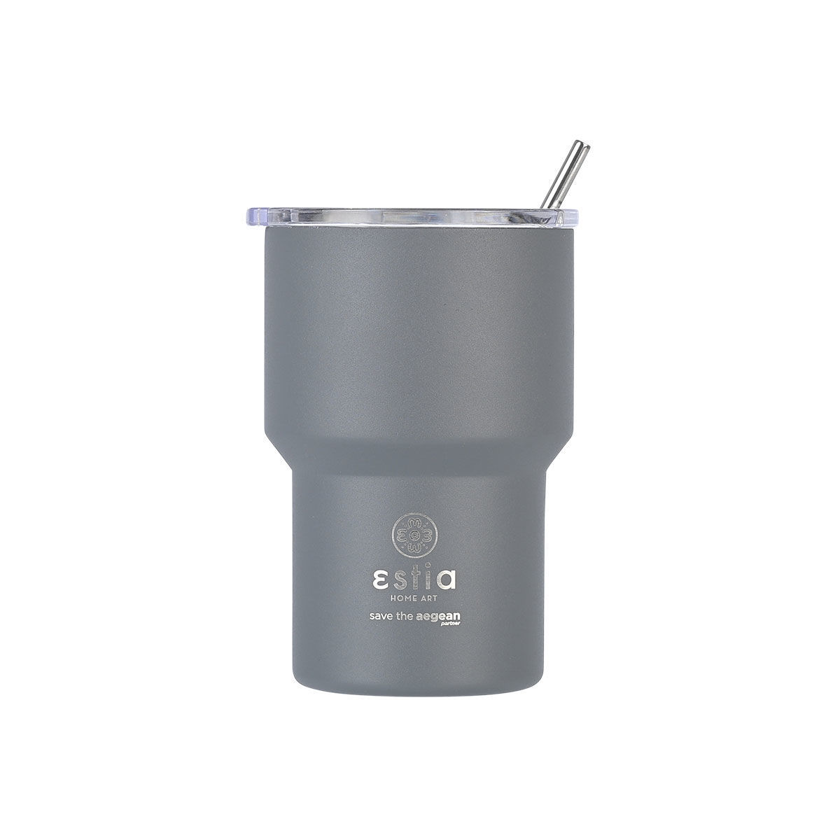 ESTIA ESTIA ΘΕΡΜΟΣ MUG LITE SAVE THE AEGEAN 400ml FJORD GREY