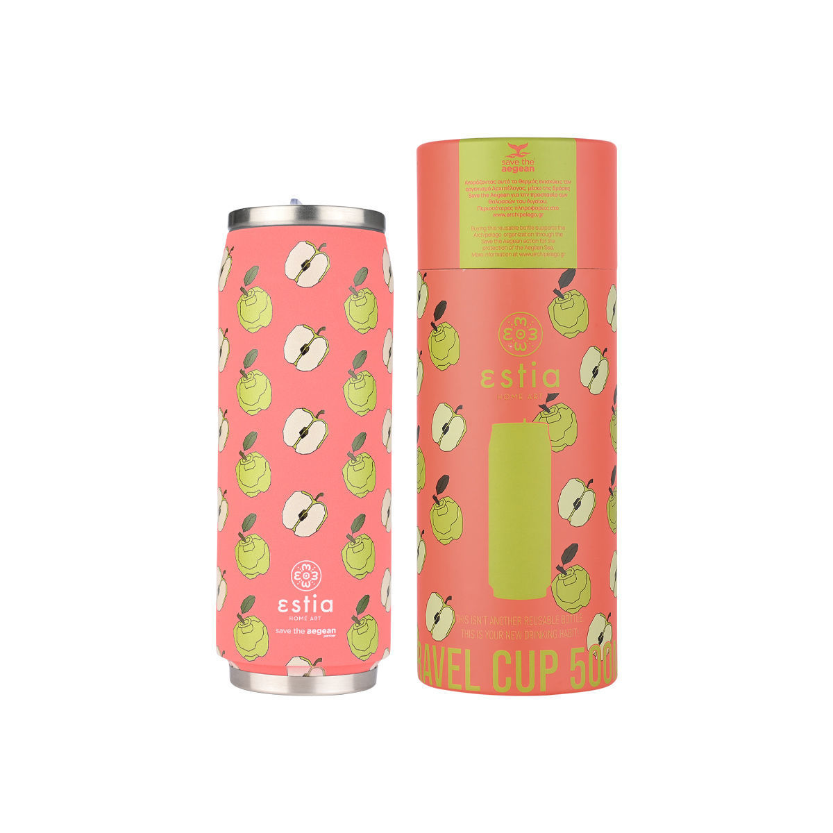 ESTIA ESTIA ΘΕΡΜΟΣ TRAVEL CUP SAVE THE AEGEAN 500ml APPLE ODYSSEY