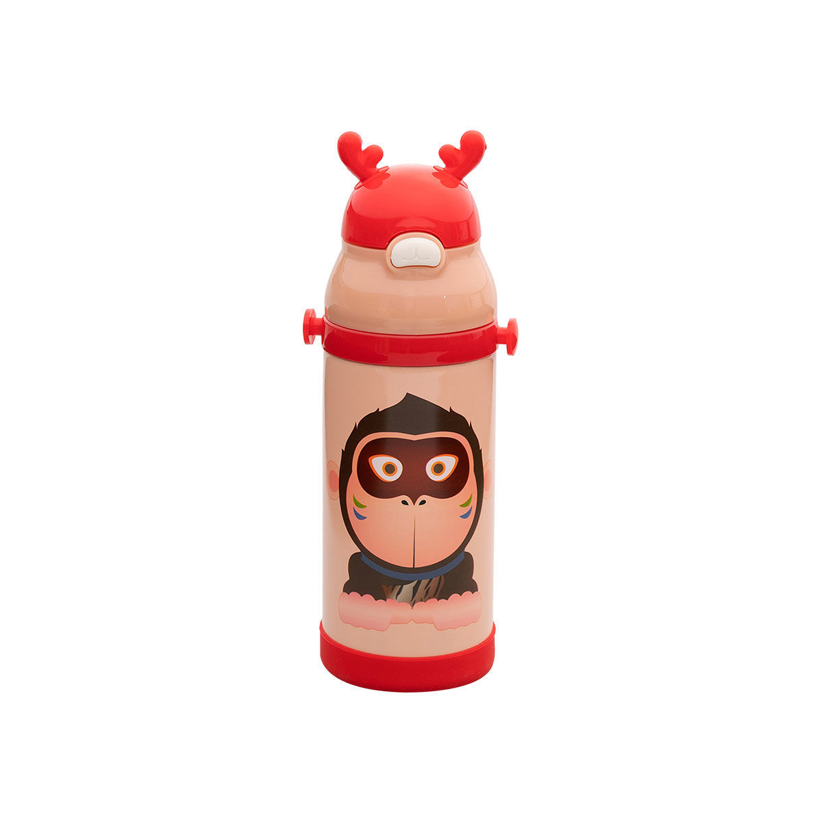 ESTIA ESTIA ΘΕΡΜΟΣ ΠΑΙΔΙΚΟ ANIMALS ΑΝΟΞΕΙΔΩΤΟ 350ml GORILLA RED