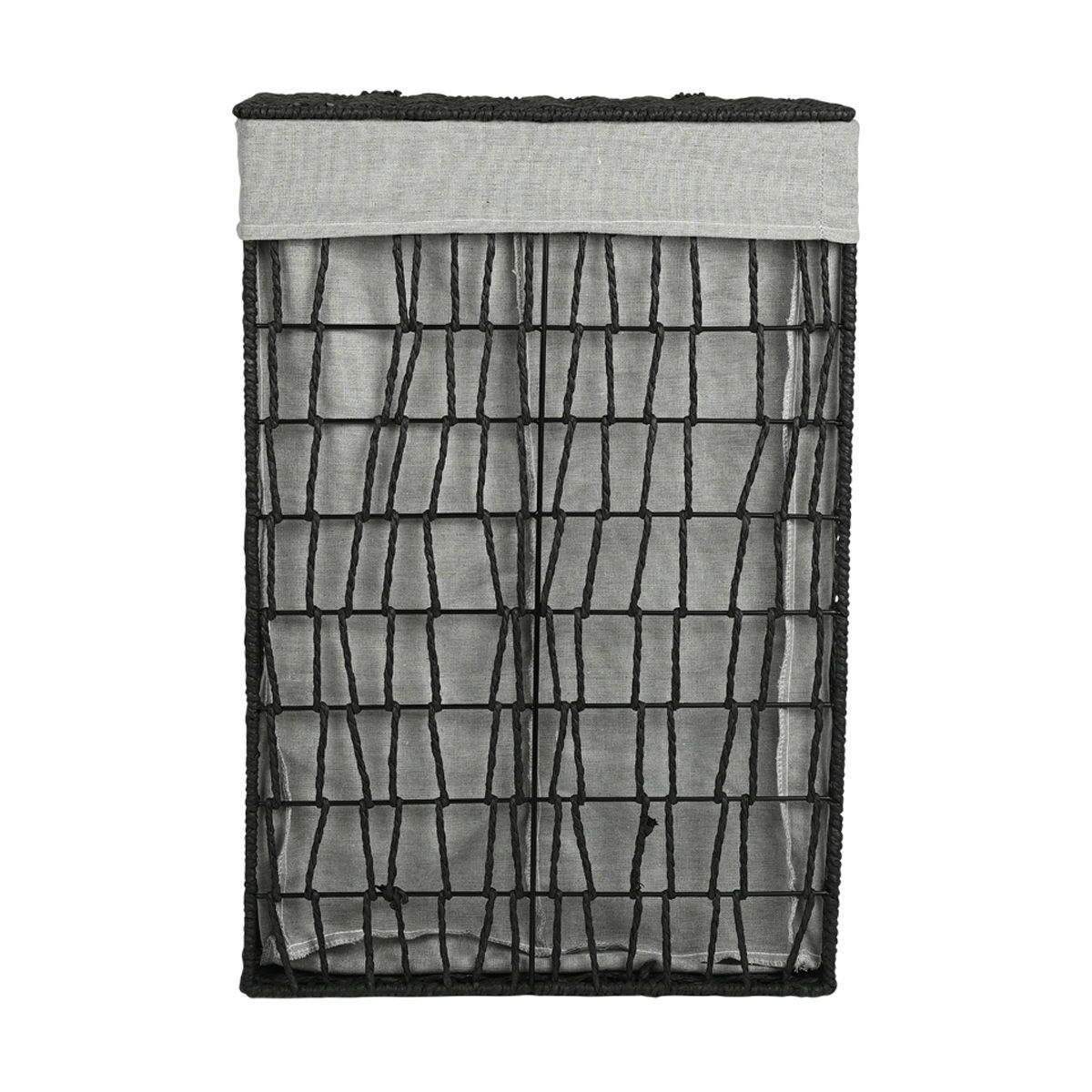 ESTIA ESTIA ΚΑΛΑΘΙ ΑΠΛΥΤΩΝ NEST 37x22x55cm 2 ΘΕΣΕΩΝ ΜΑΥΡΟ