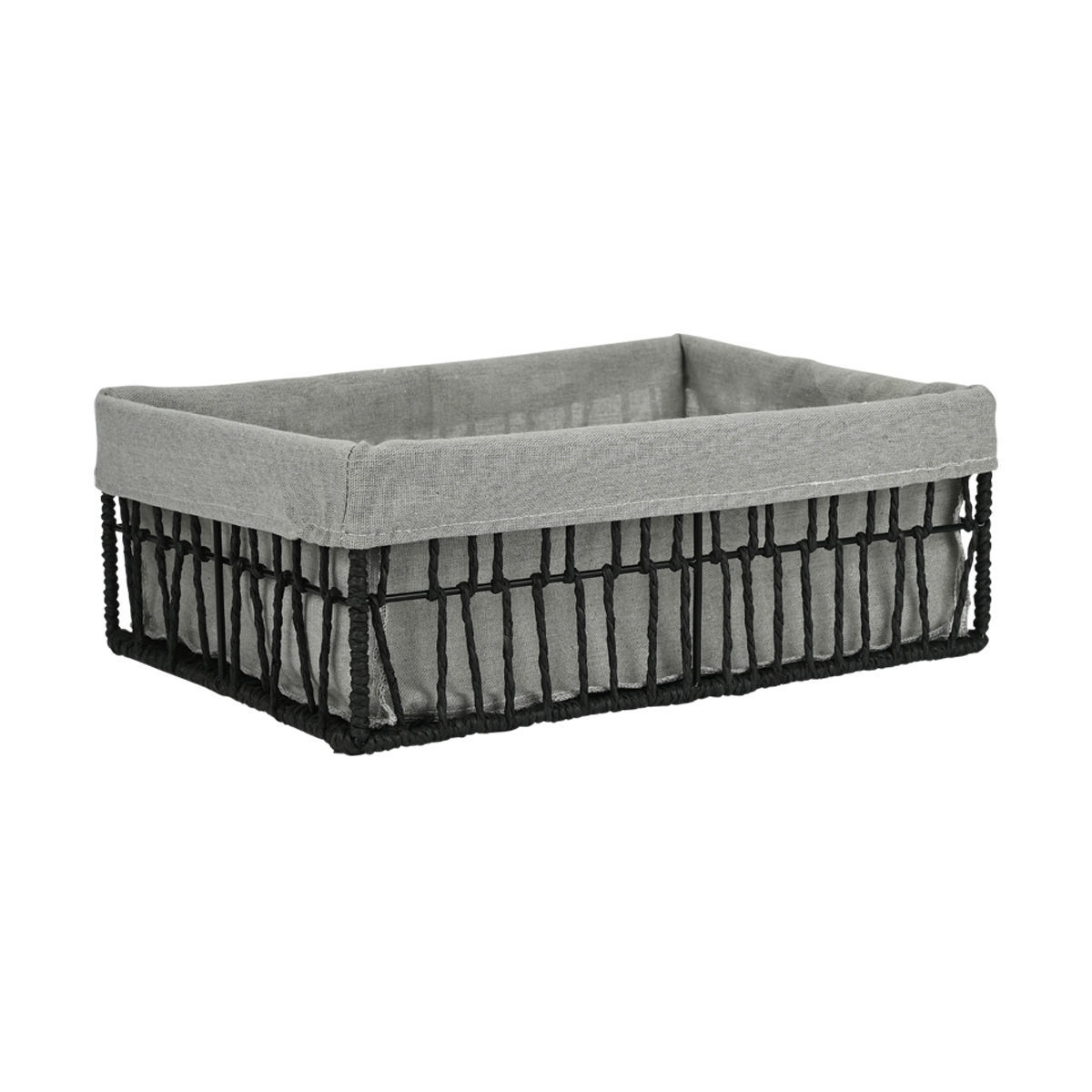 Estia Καλάθι αποθήκευσης & οργάνωσης NEST 36x27x13cm Μαύρο