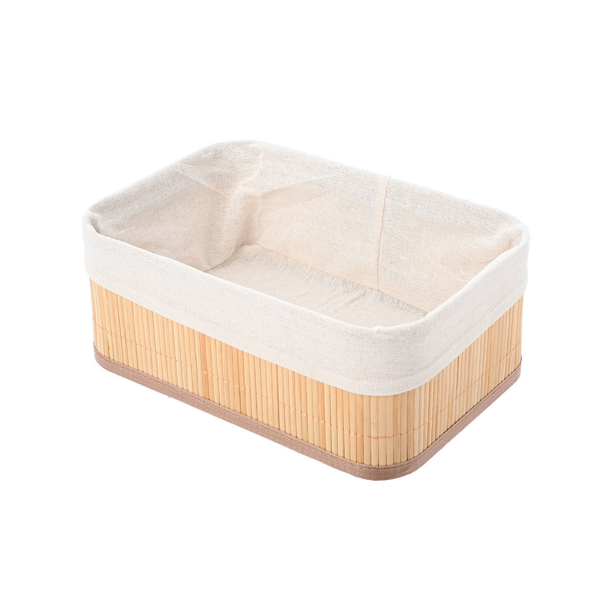 Estia Καλάθι οργάνωσης BAMBOO ESSENTIALS 30x20cm με επένδυση