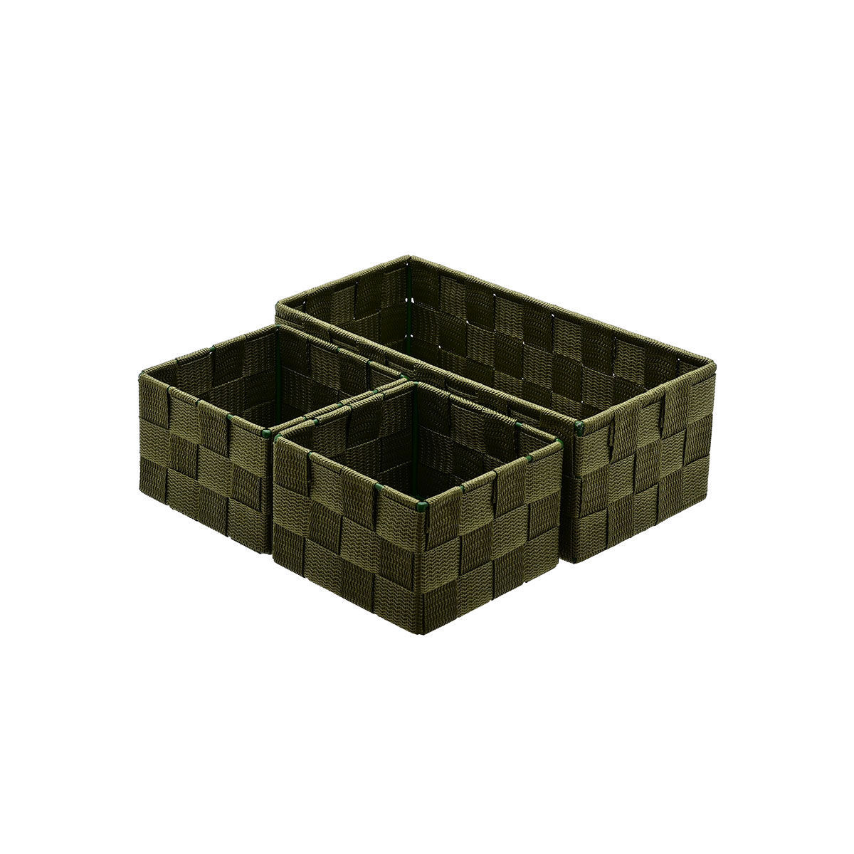Estia Καλάθια οργάνωσης OLIVE SERIES 26x13x9cm Λαδί 3 τμχ.