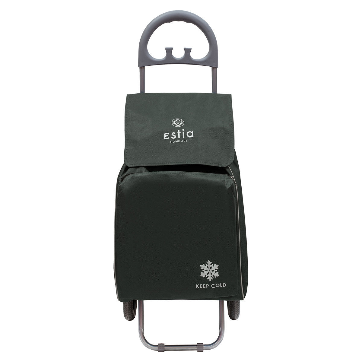 ESTIA ESTIA ΚΑΡΟΤΣΙ ΛΑΙΚΗΣ ECOMAX ΥΦΑΣΜΑΤΙΝΟ 40lt ΓΚΡΙ