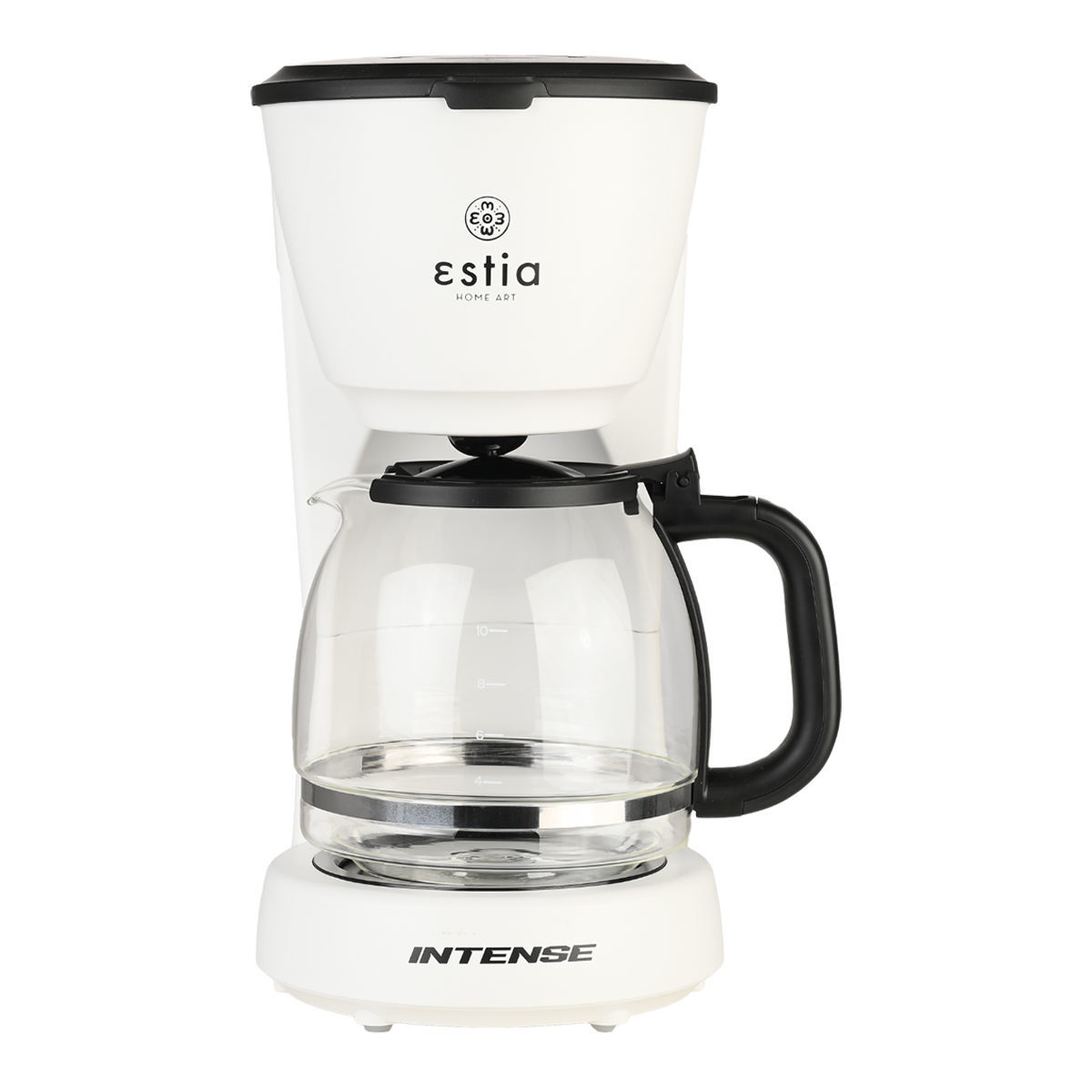 ESTIA ESTIA ΚΑΦΕΤΙΕΡΑ ΦΙΛΤΡΟΥ INTENSE LUMINUS ΠΛΑΣΤΙΚΗ 1000w ΜΕ ΓΥΑΛΙΝΗ ΚΑΝΑΤΑ 1.25lt ΜΑΤ