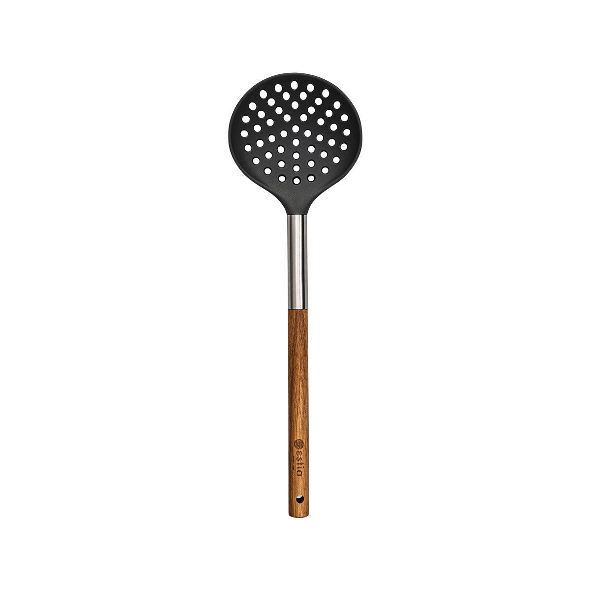 ESTIA ESTIA ΚΟΥΤΑΛΑ ΤΡΥΠΗΤΗ STONE PBT 34cm ΜΕ ΞΥΛΙΝΗ ΛΑΒΗ