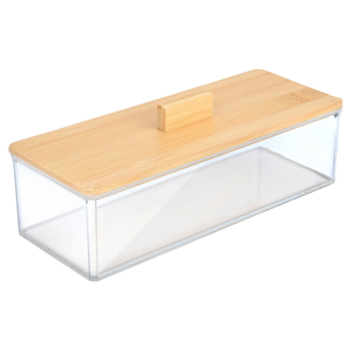 Estia Κουτί αποθήκευσης & οργάνωσης BAMBOO ESSENTIALS ορθογώνιο 23.3x9.4x8.8cm με καπάκι