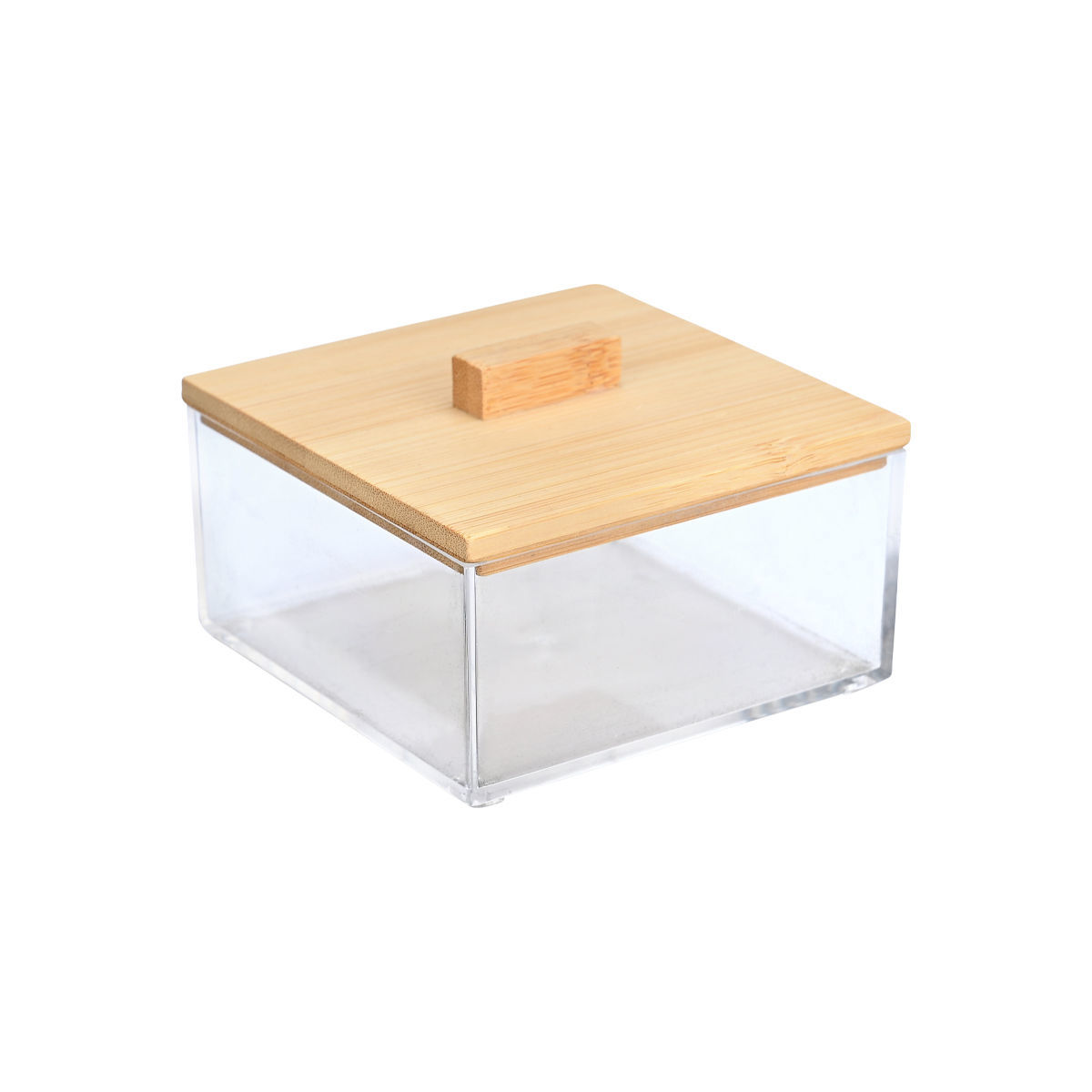 Estia Κουτί αποθήκευσης & οργάνωσης BAMBOO ESSENTIALS τετράγωνο 9x9x6cm με καπάκι