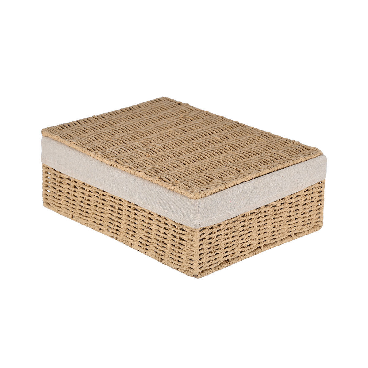 Estia Κουτί αποθήκευσης & οργάνωσης BOTANICA 36x27x13cm με εσωτερική επένδυση & καπάκι