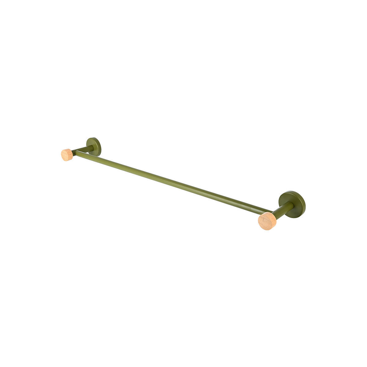 Estia Πετσετοθήκη επιτοίχια OLIVE SERIES  μονή μεταλλική/BAMBOO 9x65.4x5.2 Λαδί