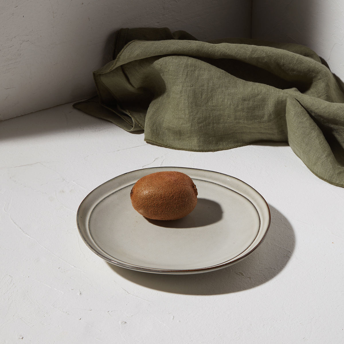 ESTIA ESTIA ΠΙΑΤΟ ΡΗΧΟ DELINE STONEWARE 21cm DOVE