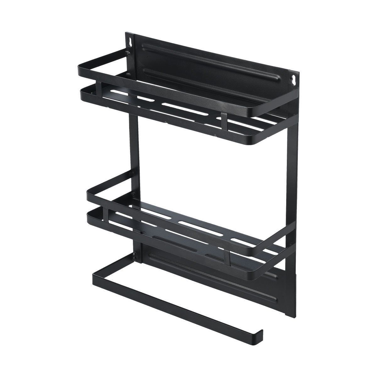 Estia Ραφιέρα κουζίνας μεταλλική διώροφη 30x11x37cm με βάση για ρολό κουζίνας