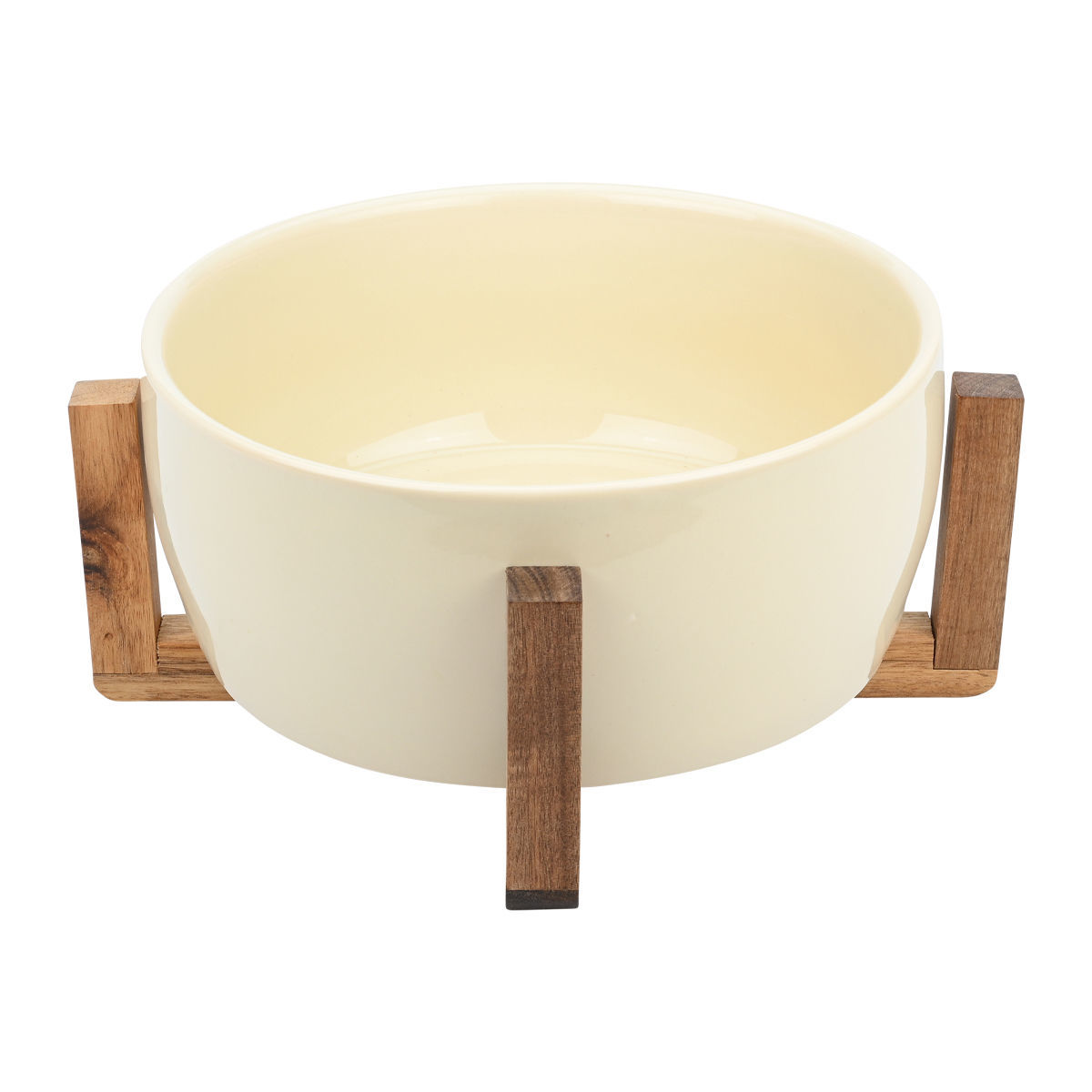 ESTIA ESTIA ΣΑΛΑΤΙΕΡΑ ALLURE 28cm ΜΕ ΒΑΣΗ  IVORY
