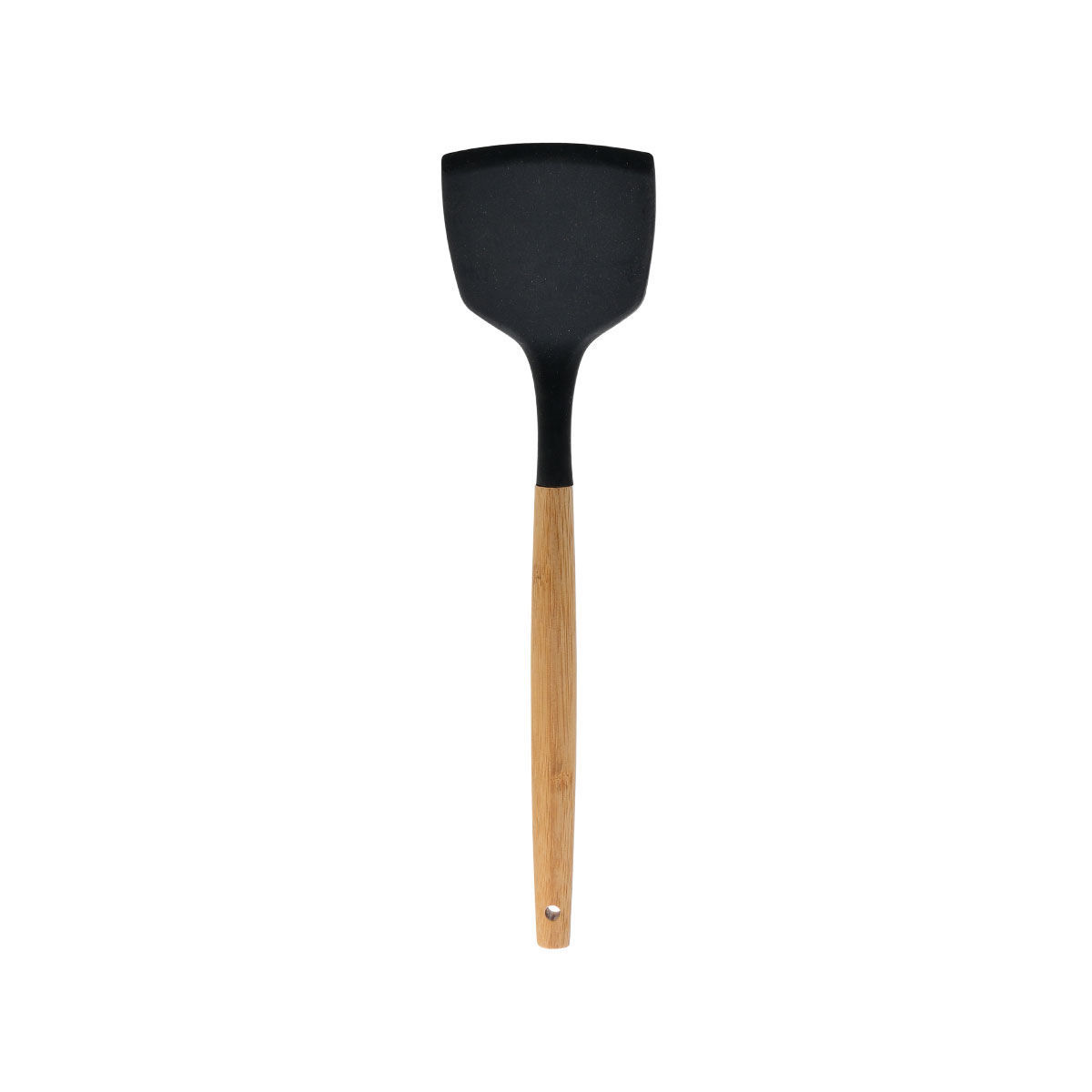 ESTIA ESTIA ΣΠΑΤΟΥΛΑ BAMBOO ESSENTIALS ΣΙΛΙΚΟΝΗΣ ΜΑΥΡΗ