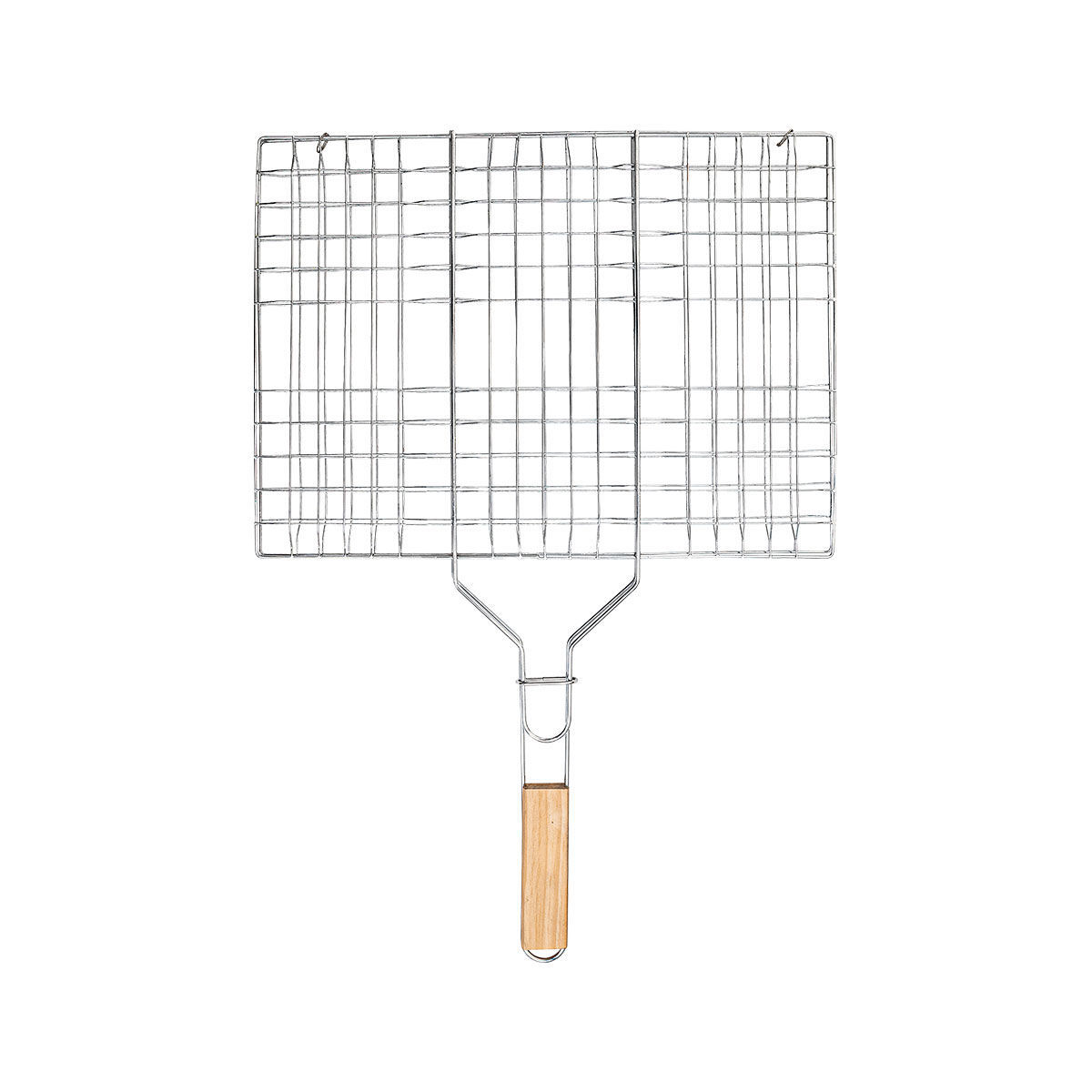 ESTIA ESTIA ΣΧΑΡΑ ΨΗΣΙΜΑΤΟΣ BARBEQUE ΜΕΤΑΛΛΙΚΗ 49x30cm ΜΕ ΞΥΛΙΝΗ ΛΑΒΗ