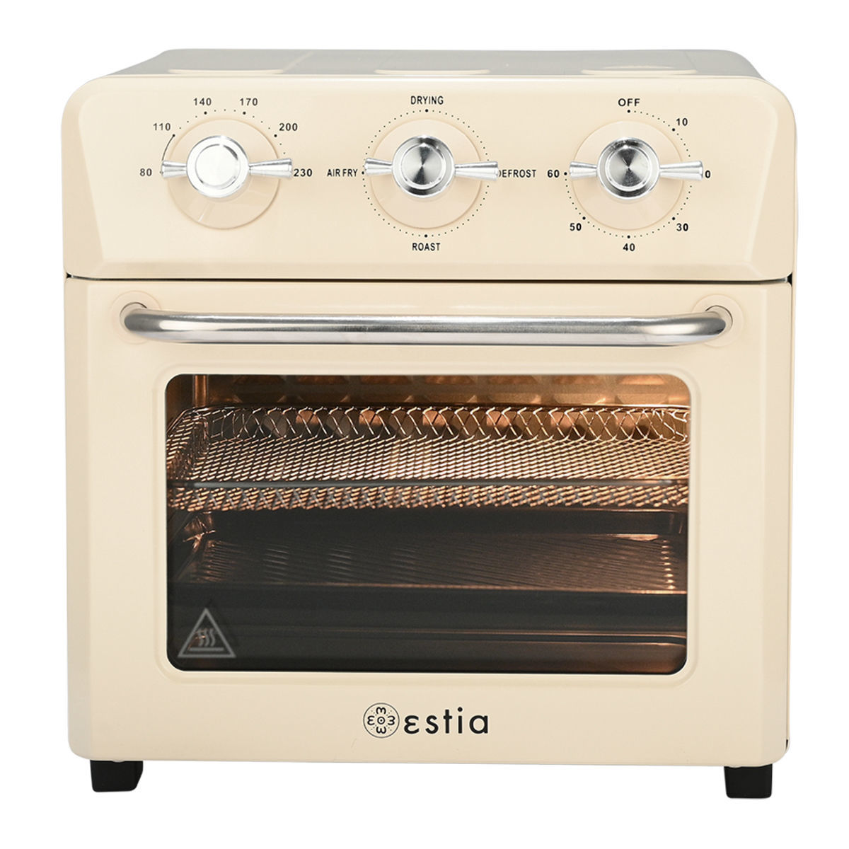 Estia Φριτέζα Αέρος - Φουρνάκι Retro Epoque Ivory 12lt 1400W
