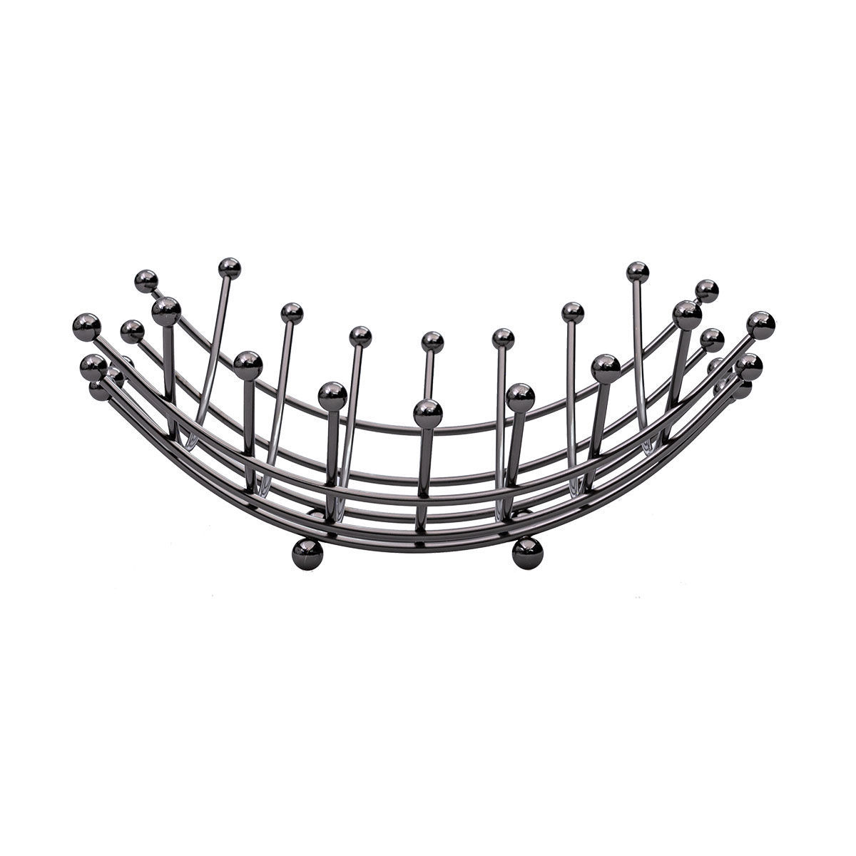 ESTIA ESTIA ΦΡΟΥΤΙΕΡΑ ELEGANT NICKEL BLACK ΑΠΟ ΚΡΑΜΑ ΨΕΥΔΑΡΓΥΡΟΥ