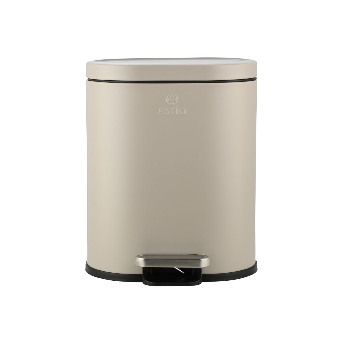 ESTIA ESTIA ΧΑΡΤΟΔΟΧΕΙΟ ΜΠΑΝΙΟΥ OVOID SOFT CLOSE 6lt TAUPE