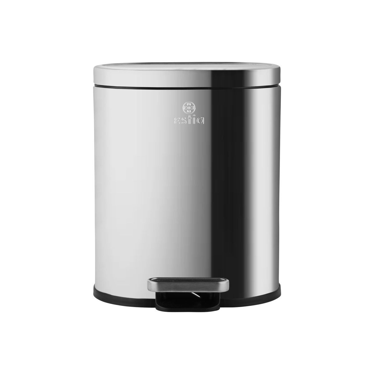 ESTIA ESTIA ΧΑΡΤΟΔΟΧΕΙΟ ΜΠΑΝΙΟΥ OVOID SOFT CLOSE 6lt ΙΝΟΞ