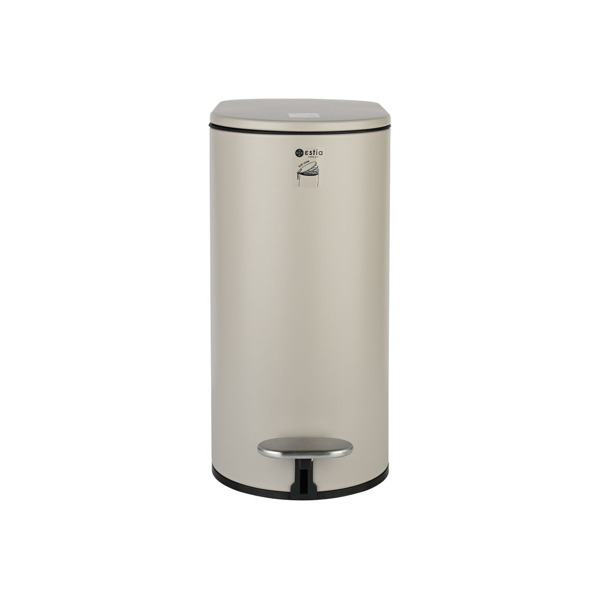 ESTIA ESTIA ΧΑΡΤΟΔΟΧΕΙΟ ΜΠΑΝΙΟΥ SLIM SOFT CLOSE 5lt ΜΑΤ TAUPE