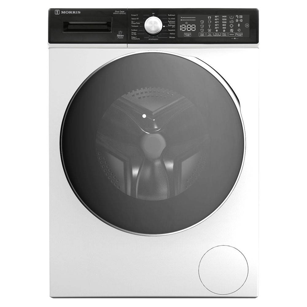 Morris Πλυντήριο Ρούχων WIW-81429DA2 (8kg 1400rpm A) Διπλής Παροχής