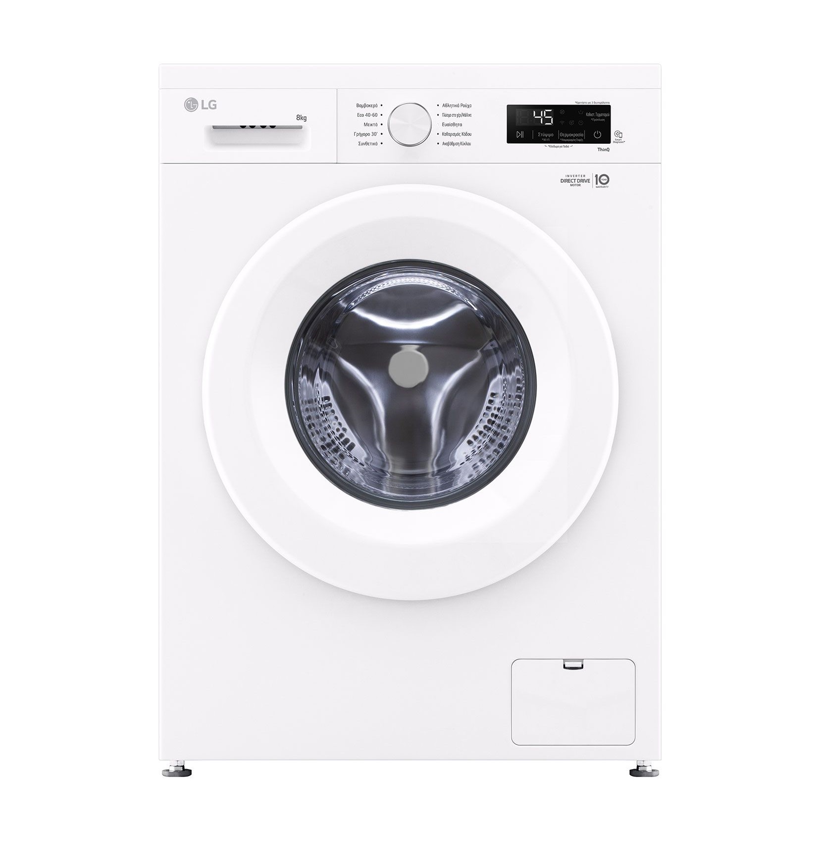 LG Πλυντήριο Ρούχων F4X1008NWH (8kg 1400rpm A)