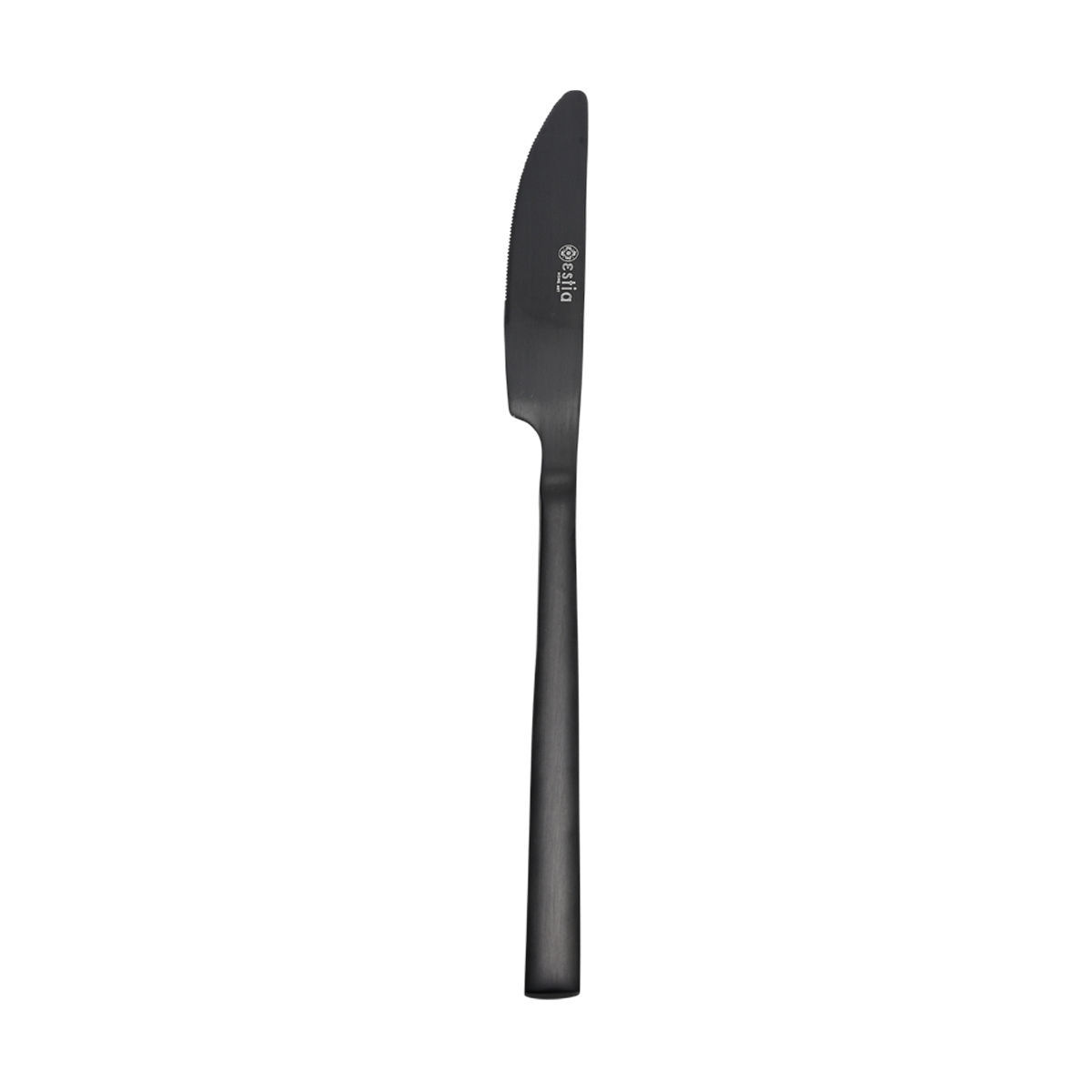 ESTIA ESTIA ΜΑΧΑΙΡΙ ΦΑΓΗΤΟΥ PRESTIGE BLACK ΑΝΟΞΕΙΔΩΤΟ ΑΤΣΑΛΙ 18/0 ΜΑΥΡΟ MAT