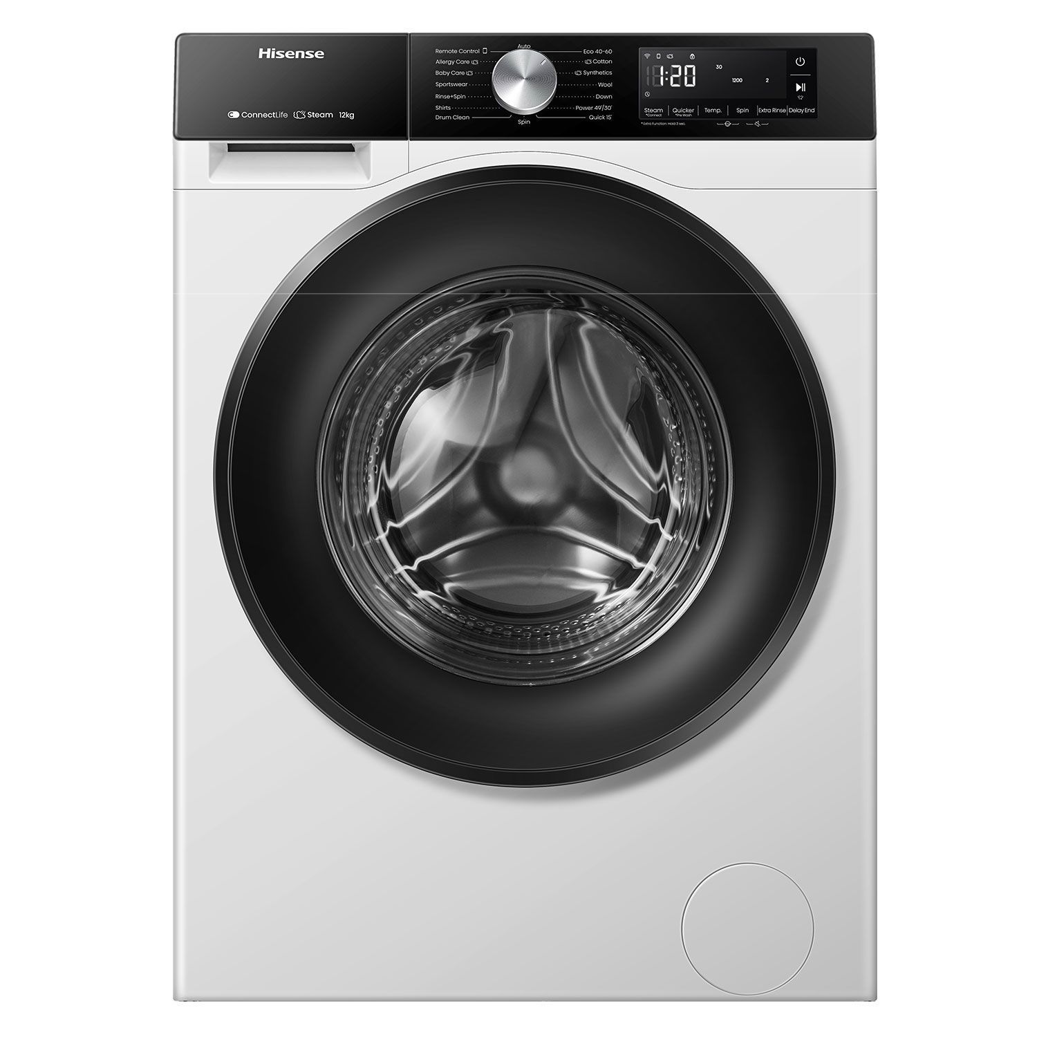 Hisense Πλυντήριο Ρούχων WF3S1243BW3 (12kg 1400rpm A)