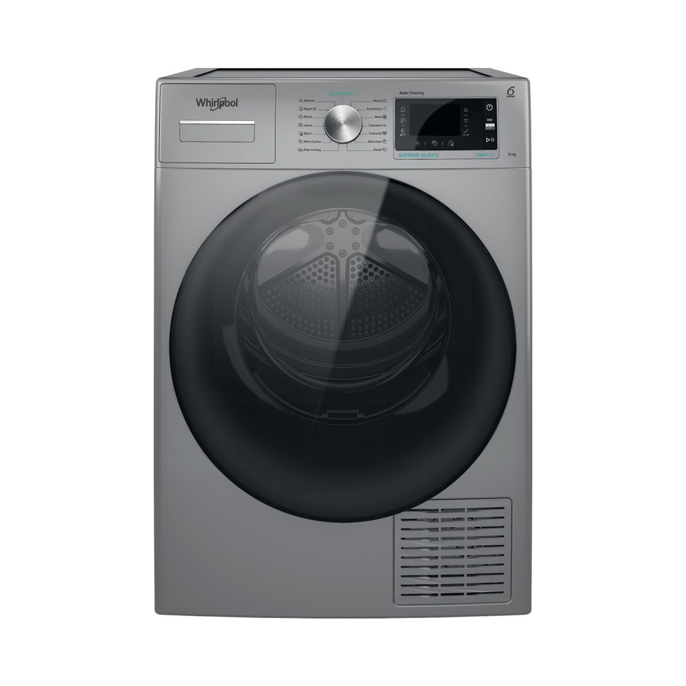 Whirlpool Στεγνωτήριο Ρούχων με Αντλία Θερμότητας W7 D93SB EE (9kg Α++) Ασημί