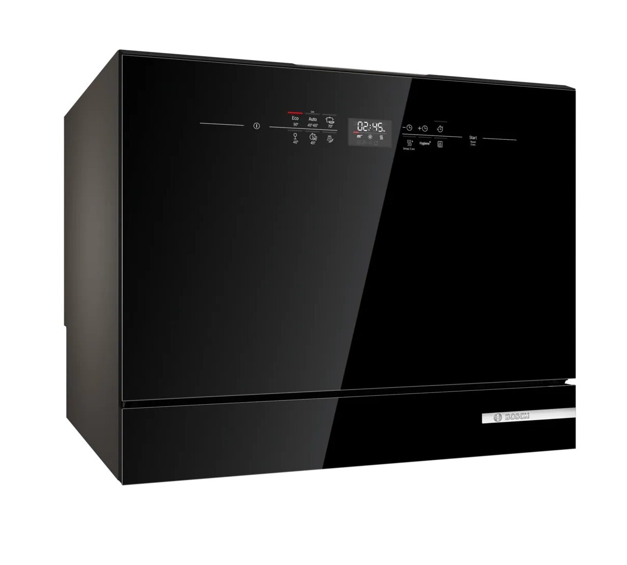 Bosch Επιτραπέζιο Πλυντήριο Πιάτων SKS6ITB00E για 6 Σερβίτσια Π55.1xY45εκ. Μαύρο Γυαλί