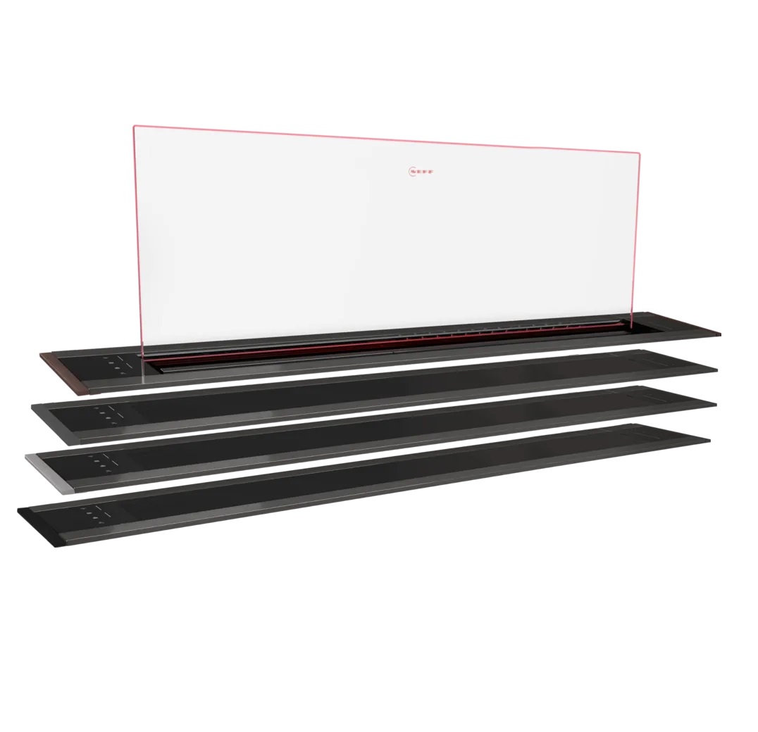 Neff Απορροφητήρας Πάγκου Flex Design I98WMM1Y7 + Z5802GLMY0 90cm Metallic Silver