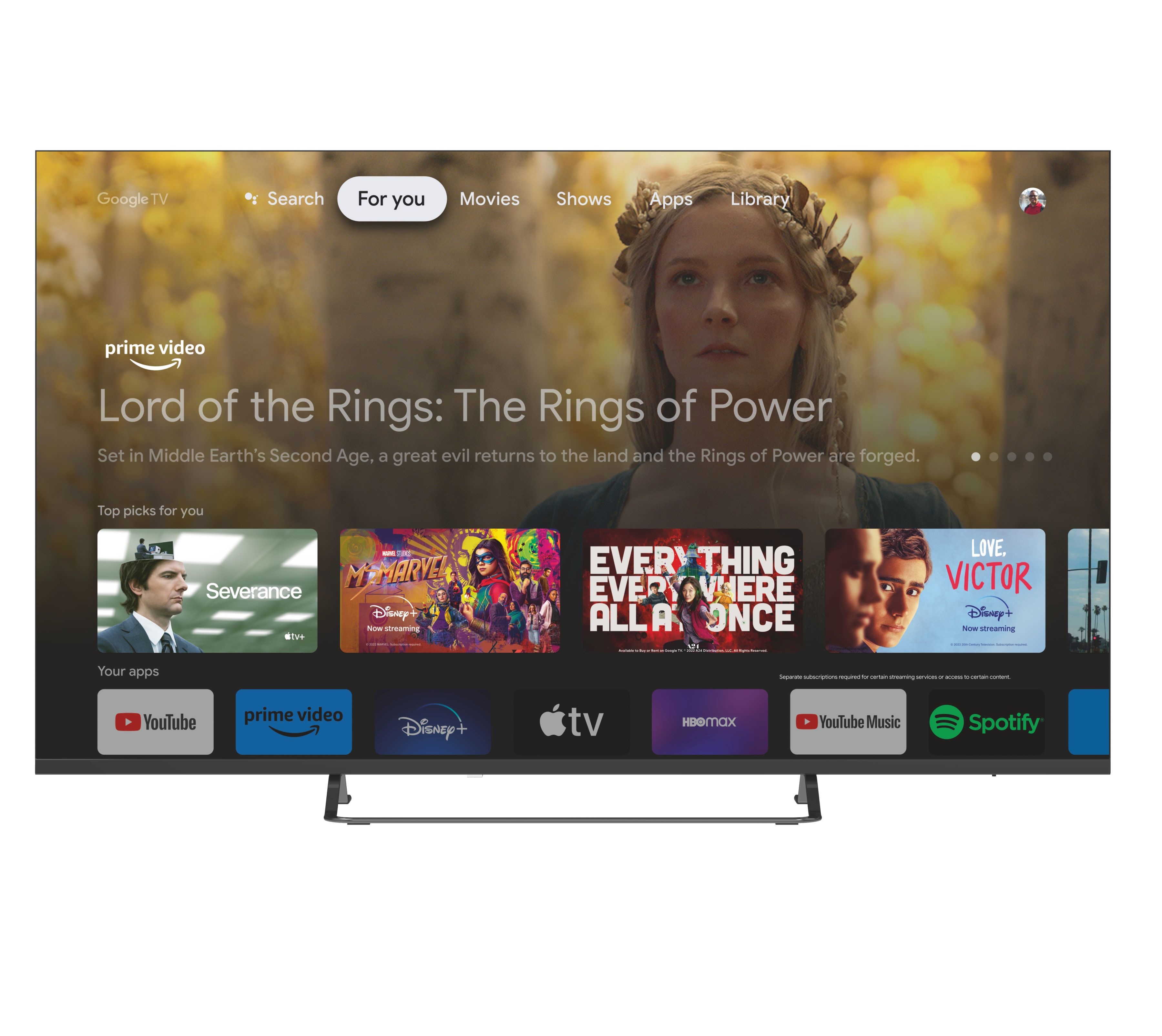 F&U Τηλεόραση Smart FLG55141QL 4K UHD QLED 55''