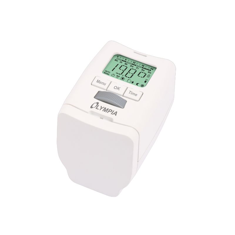 Olympia Θερμοστατική βαλβίδα ΗΤ 430-22 (73024) αθόρυβη για καλοριφέρ με εβδομαδιαία ρύθμιση θερμοκρασίας